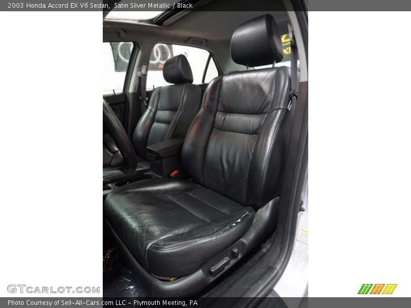 Satin Silver Metallic / Black 2003 Honda Accord EX V6 Sedan