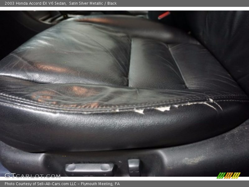 Satin Silver Metallic / Black 2003 Honda Accord EX V6 Sedan