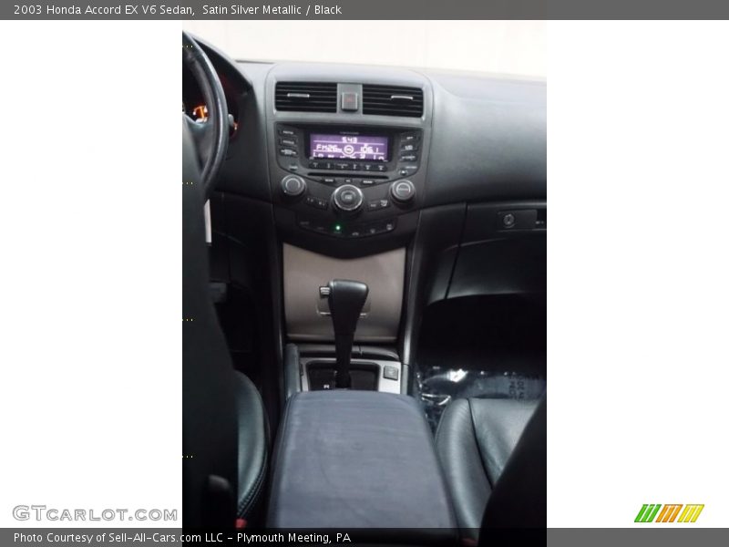 Satin Silver Metallic / Black 2003 Honda Accord EX V6 Sedan