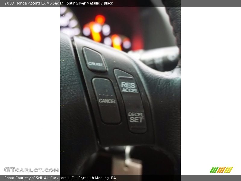 Satin Silver Metallic / Black 2003 Honda Accord EX V6 Sedan