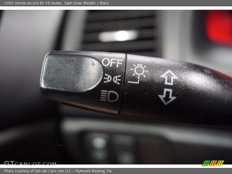 Satin Silver Metallic / Black 2003 Honda Accord EX V6 Sedan