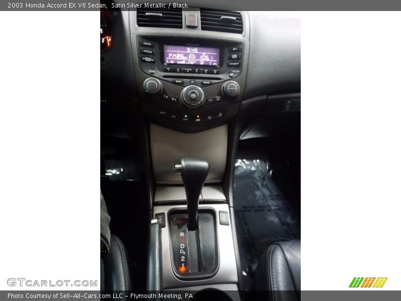 Satin Silver Metallic / Black 2003 Honda Accord EX V6 Sedan