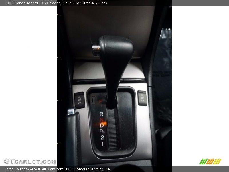 Satin Silver Metallic / Black 2003 Honda Accord EX V6 Sedan