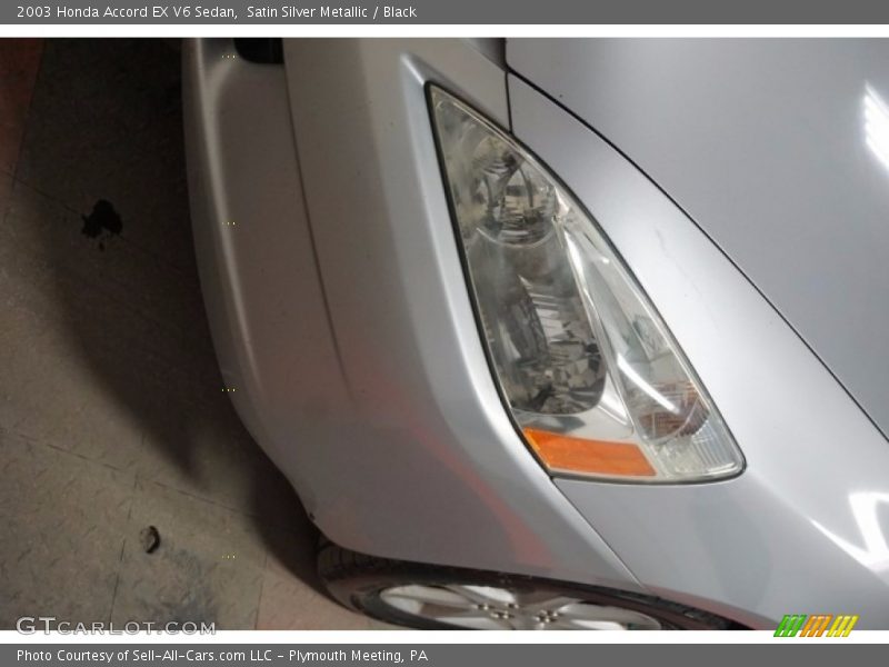 Satin Silver Metallic / Black 2003 Honda Accord EX V6 Sedan