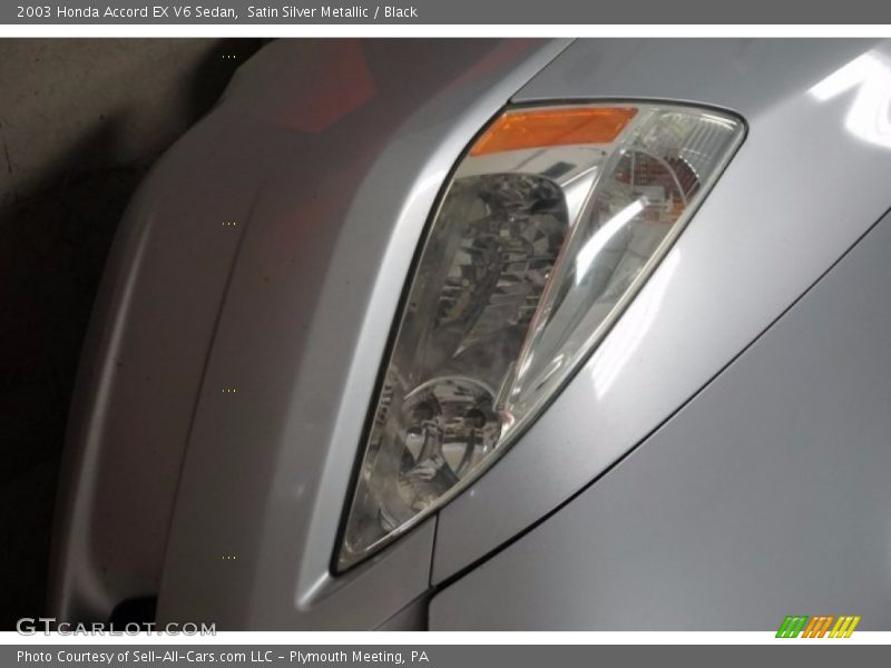 Satin Silver Metallic / Black 2003 Honda Accord EX V6 Sedan