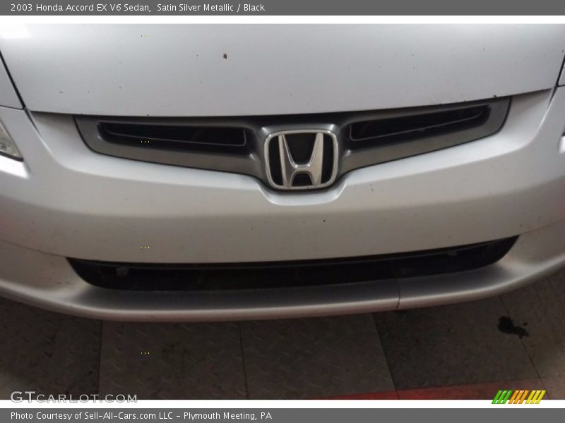 Satin Silver Metallic / Black 2003 Honda Accord EX V6 Sedan
