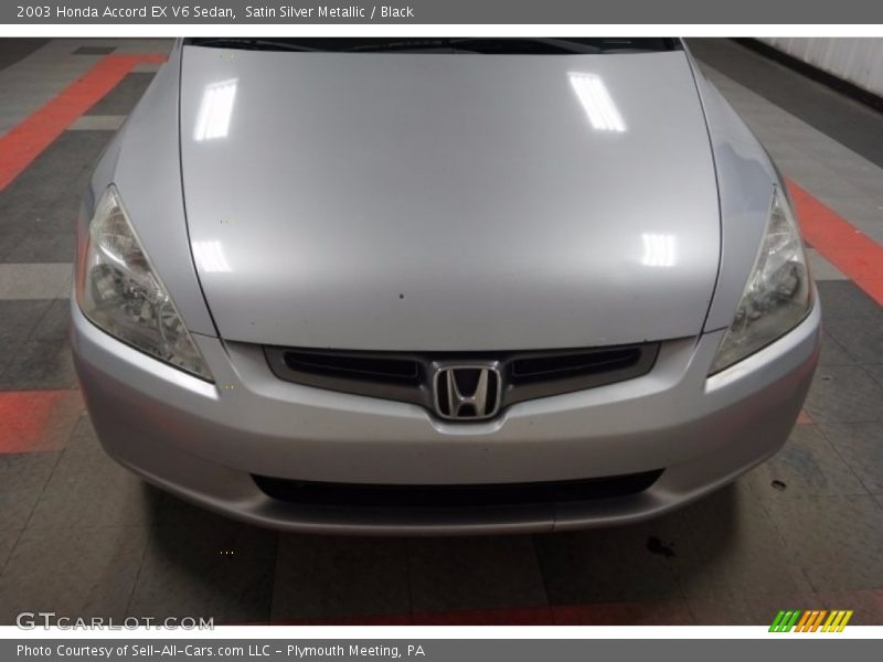 Satin Silver Metallic / Black 2003 Honda Accord EX V6 Sedan