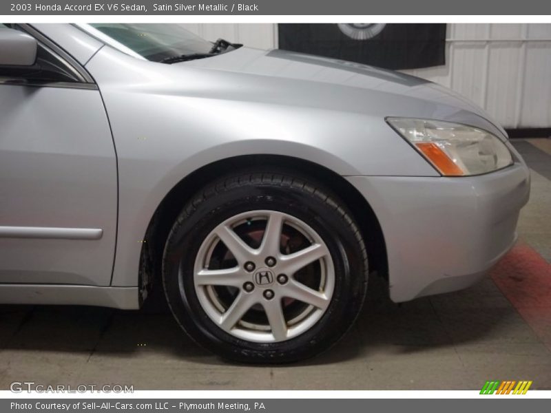 Satin Silver Metallic / Black 2003 Honda Accord EX V6 Sedan