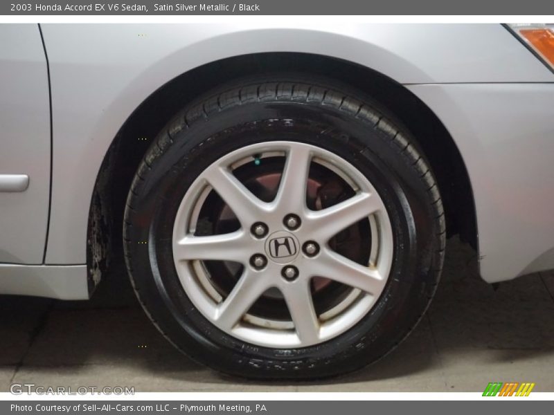 Satin Silver Metallic / Black 2003 Honda Accord EX V6 Sedan