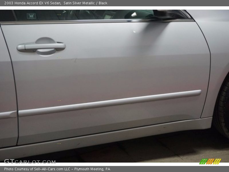 Satin Silver Metallic / Black 2003 Honda Accord EX V6 Sedan