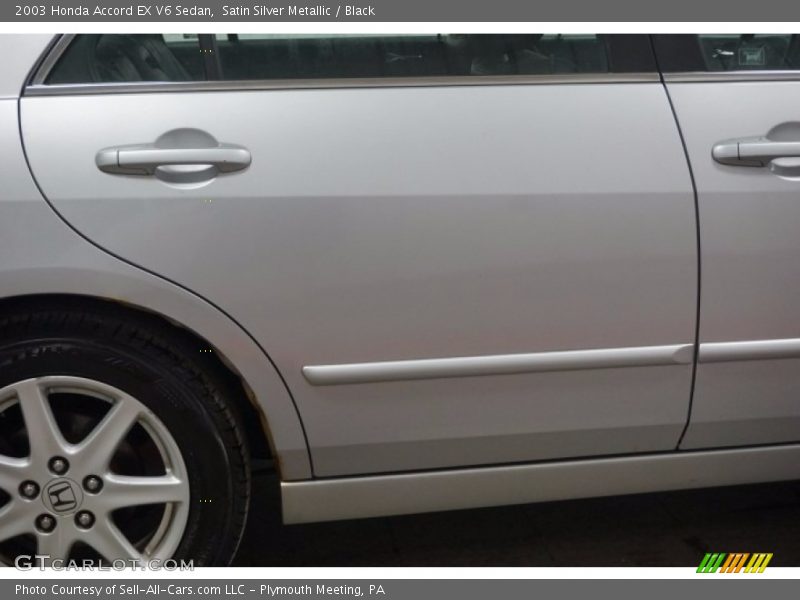 Satin Silver Metallic / Black 2003 Honda Accord EX V6 Sedan