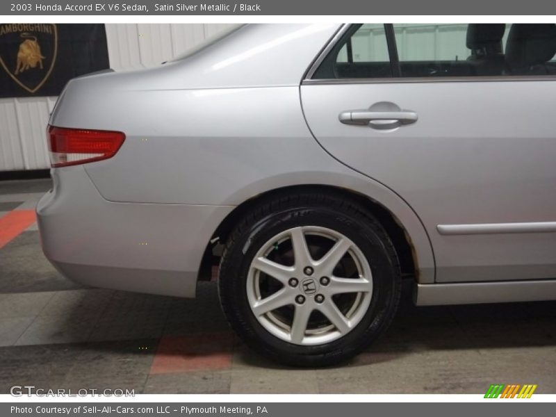 Satin Silver Metallic / Black 2003 Honda Accord EX V6 Sedan