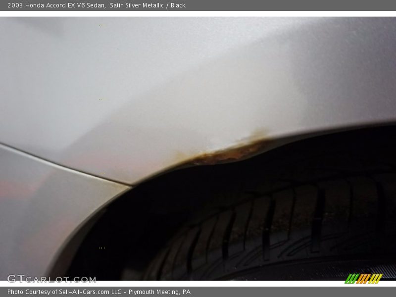 Satin Silver Metallic / Black 2003 Honda Accord EX V6 Sedan