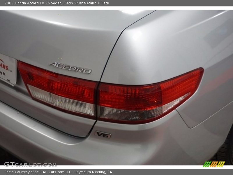 Satin Silver Metallic / Black 2003 Honda Accord EX V6 Sedan