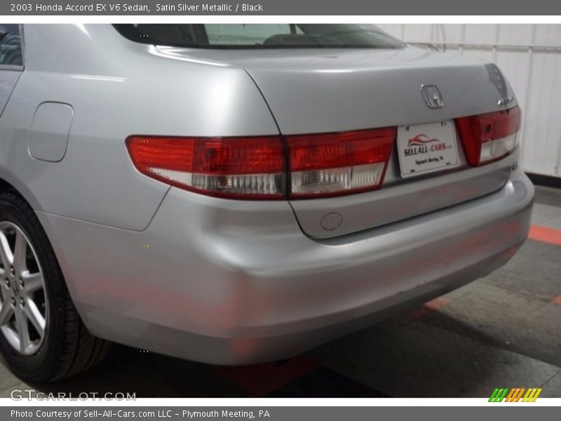 Satin Silver Metallic / Black 2003 Honda Accord EX V6 Sedan