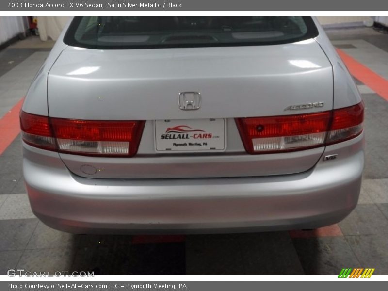 Satin Silver Metallic / Black 2003 Honda Accord EX V6 Sedan