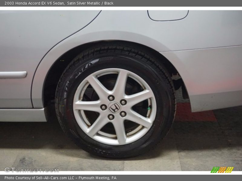 Satin Silver Metallic / Black 2003 Honda Accord EX V6 Sedan