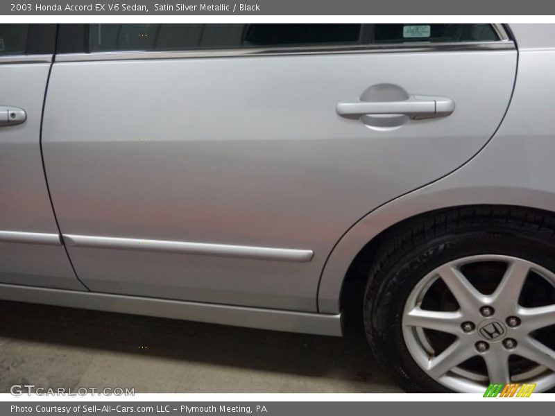 Satin Silver Metallic / Black 2003 Honda Accord EX V6 Sedan