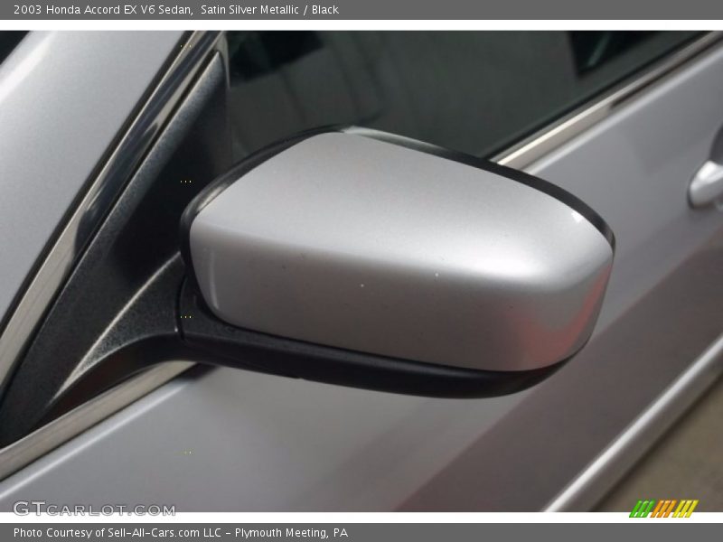 Satin Silver Metallic / Black 2003 Honda Accord EX V6 Sedan