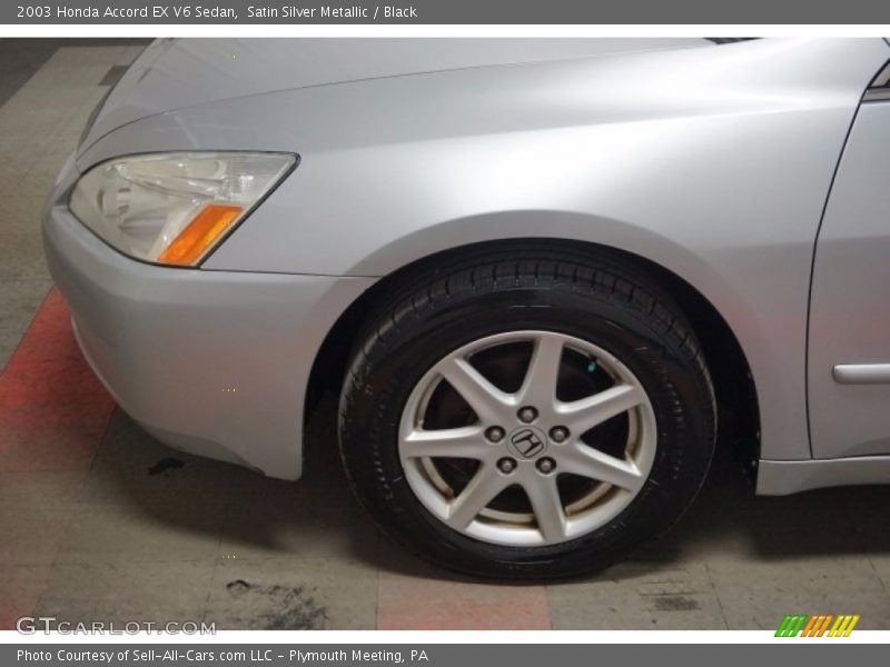 Satin Silver Metallic / Black 2003 Honda Accord EX V6 Sedan