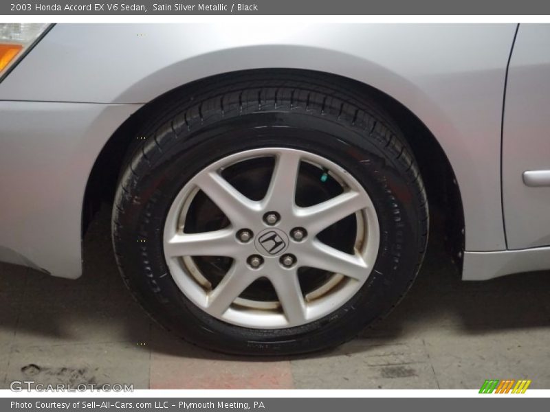 Satin Silver Metallic / Black 2003 Honda Accord EX V6 Sedan
