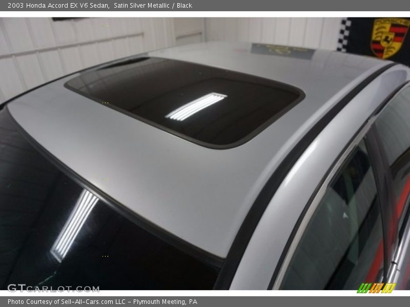 Satin Silver Metallic / Black 2003 Honda Accord EX V6 Sedan