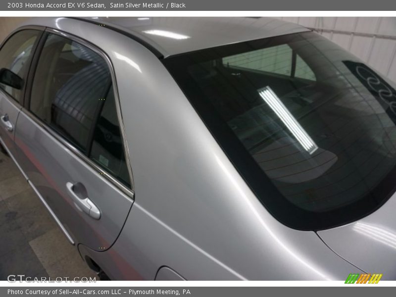 Satin Silver Metallic / Black 2003 Honda Accord EX V6 Sedan