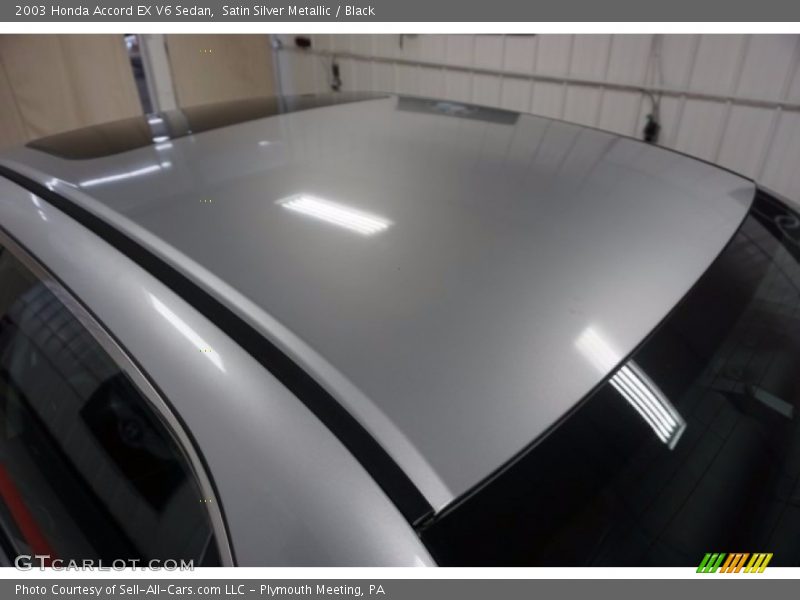 Satin Silver Metallic / Black 2003 Honda Accord EX V6 Sedan