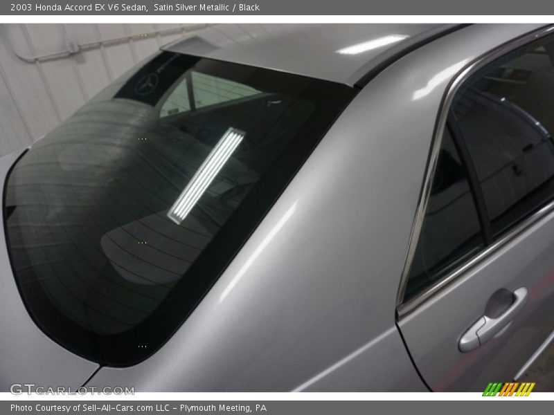 Satin Silver Metallic / Black 2003 Honda Accord EX V6 Sedan
