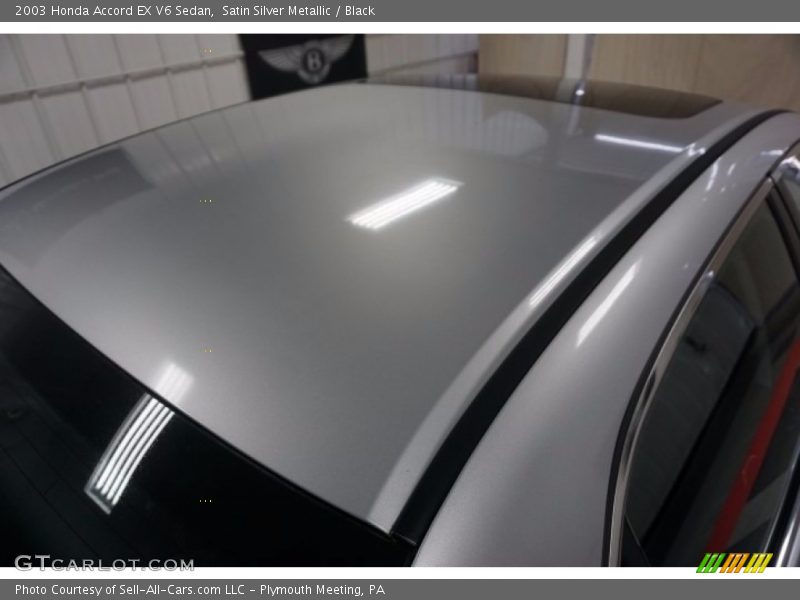 Satin Silver Metallic / Black 2003 Honda Accord EX V6 Sedan