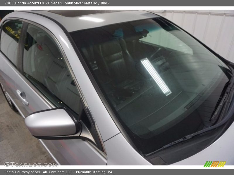 Satin Silver Metallic / Black 2003 Honda Accord EX V6 Sedan