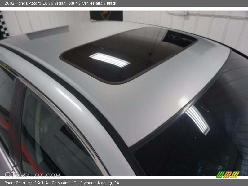 Satin Silver Metallic / Black 2003 Honda Accord EX V6 Sedan
