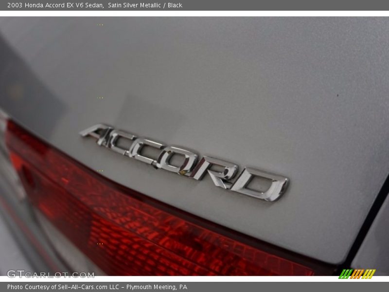Satin Silver Metallic / Black 2003 Honda Accord EX V6 Sedan