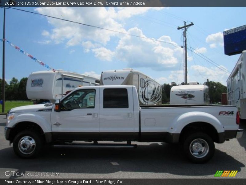 Oxford White / Adobe 2016 Ford F350 Super Duty Lariat Crew Cab 4x4 DRW