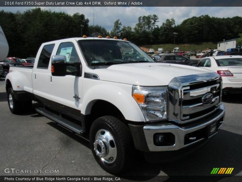 Oxford White / Adobe 2016 Ford F350 Super Duty Lariat Crew Cab 4x4 DRW