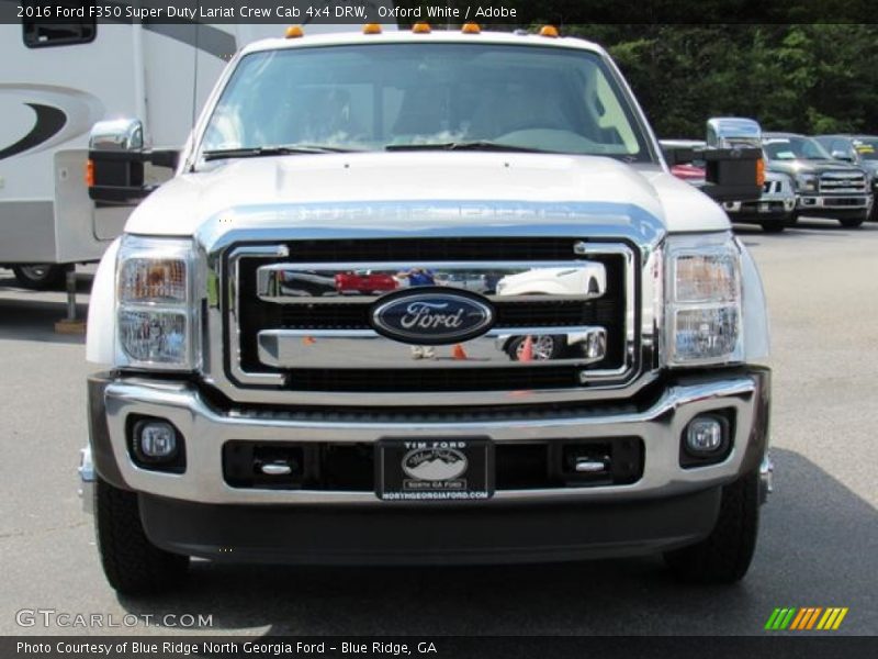 Oxford White / Adobe 2016 Ford F350 Super Duty Lariat Crew Cab 4x4 DRW