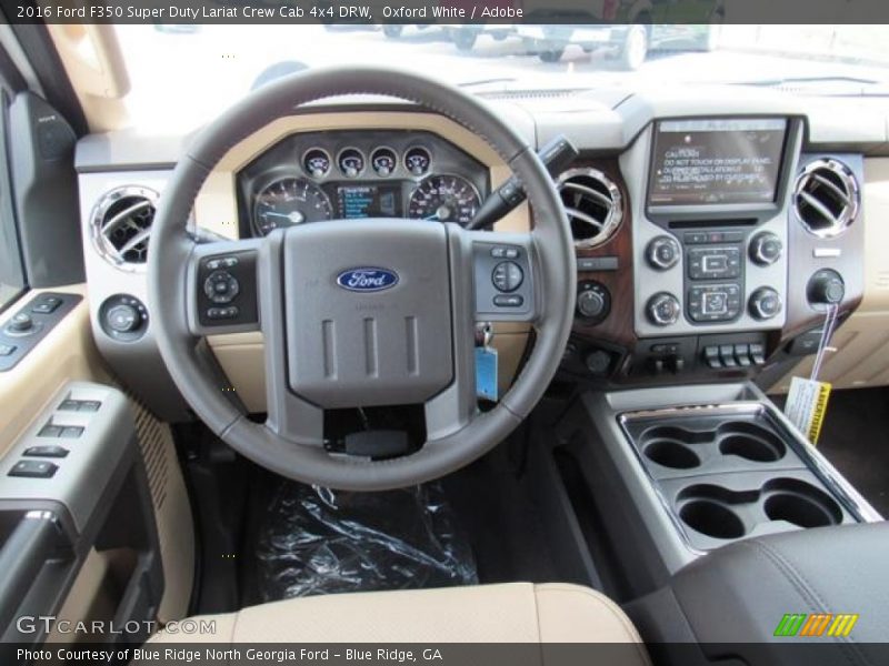 Oxford White / Adobe 2016 Ford F350 Super Duty Lariat Crew Cab 4x4 DRW