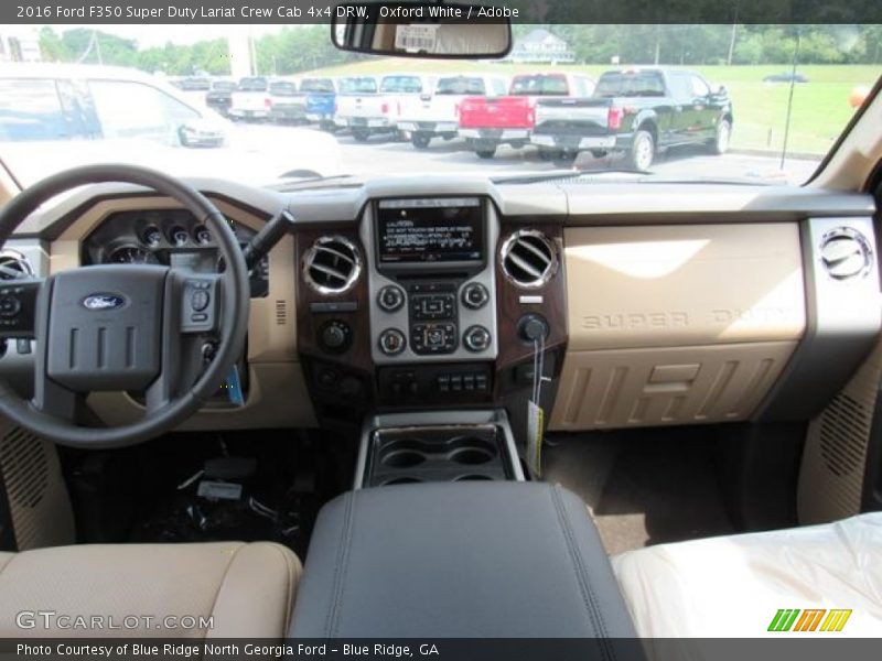 Oxford White / Adobe 2016 Ford F350 Super Duty Lariat Crew Cab 4x4 DRW