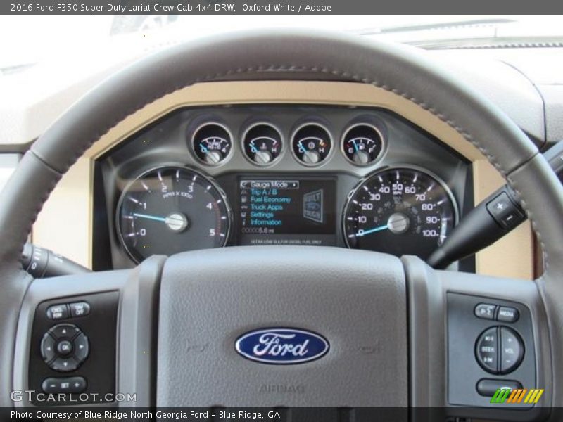 Oxford White / Adobe 2016 Ford F350 Super Duty Lariat Crew Cab 4x4 DRW