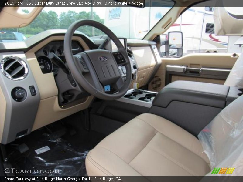 Oxford White / Adobe 2016 Ford F350 Super Duty Lariat Crew Cab 4x4 DRW