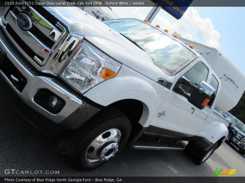 Oxford White / Adobe 2016 Ford F350 Super Duty Lariat Crew Cab 4x4 DRW