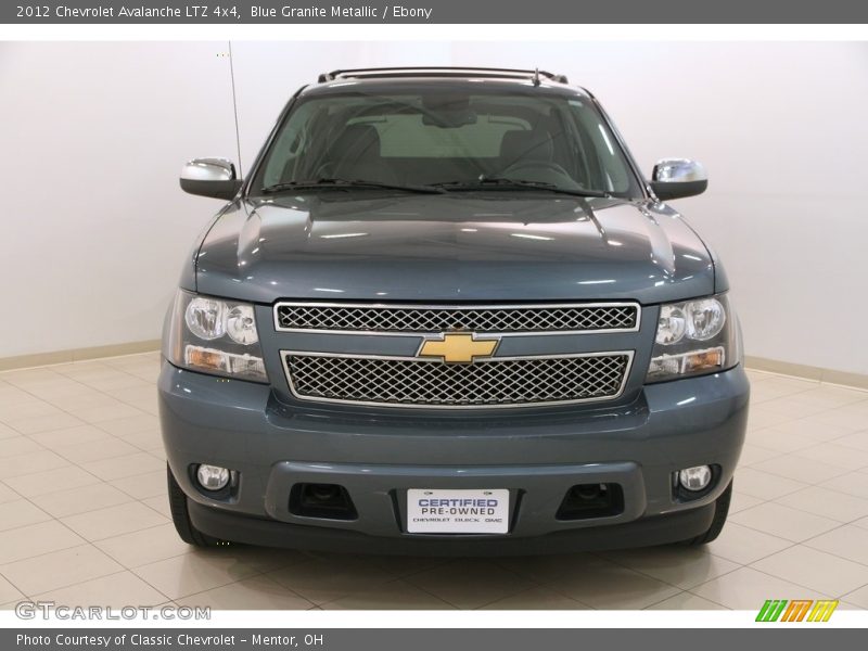 Blue Granite Metallic / Ebony 2012 Chevrolet Avalanche LTZ 4x4