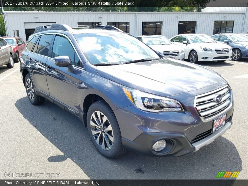 Carbide Gray Metallic / Slate Black 2017 Subaru Outback 3.6R Limited