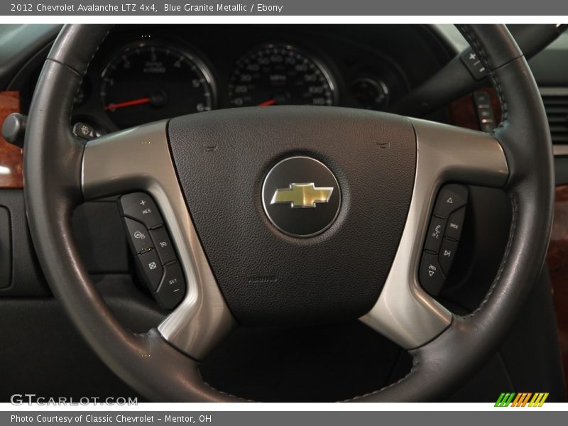 Blue Granite Metallic / Ebony 2012 Chevrolet Avalanche LTZ 4x4