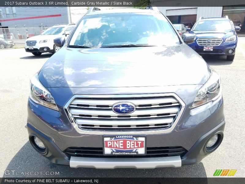 Carbide Gray Metallic / Slate Black 2017 Subaru Outback 3.6R Limited