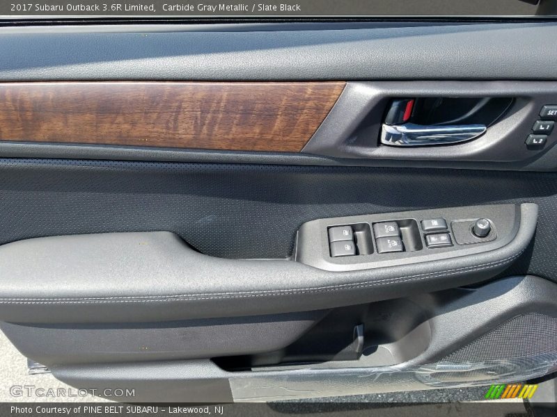 Carbide Gray Metallic / Slate Black 2017 Subaru Outback 3.6R Limited