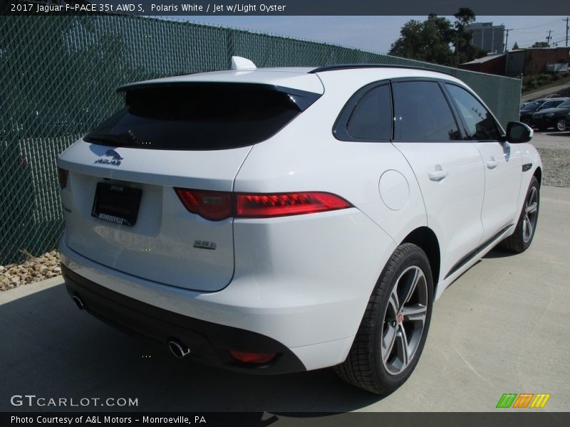Polaris White / Jet w/Light Oyster 2017 Jaguar F-PACE 35t AWD S