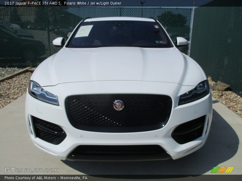 Polaris White / Jet w/Light Oyster 2017 Jaguar F-PACE 35t AWD S