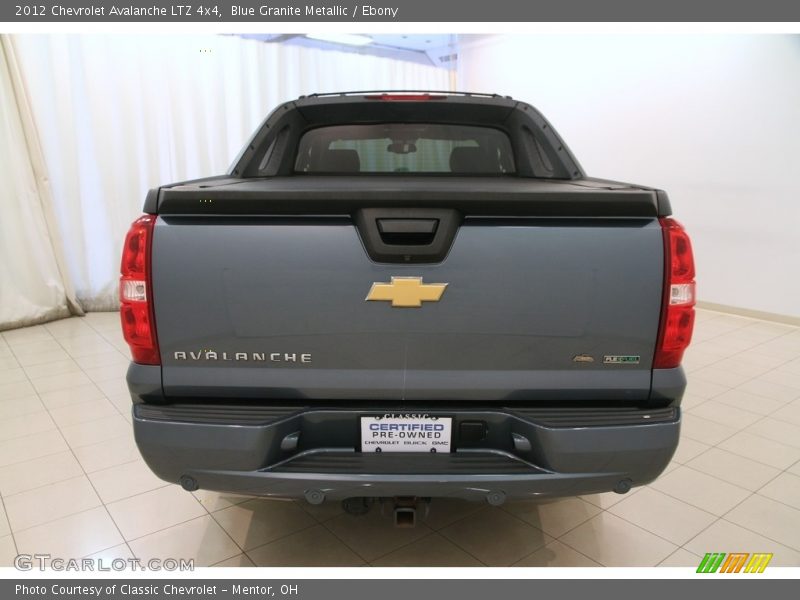Blue Granite Metallic / Ebony 2012 Chevrolet Avalanche LTZ 4x4