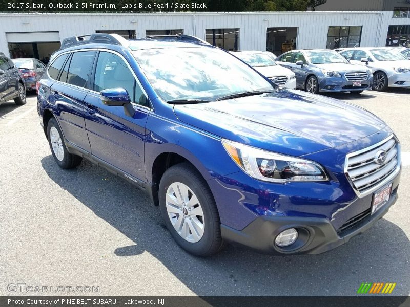 Lapis Blue Pearl / Slate Black 2017 Subaru Outback 2.5i Premium